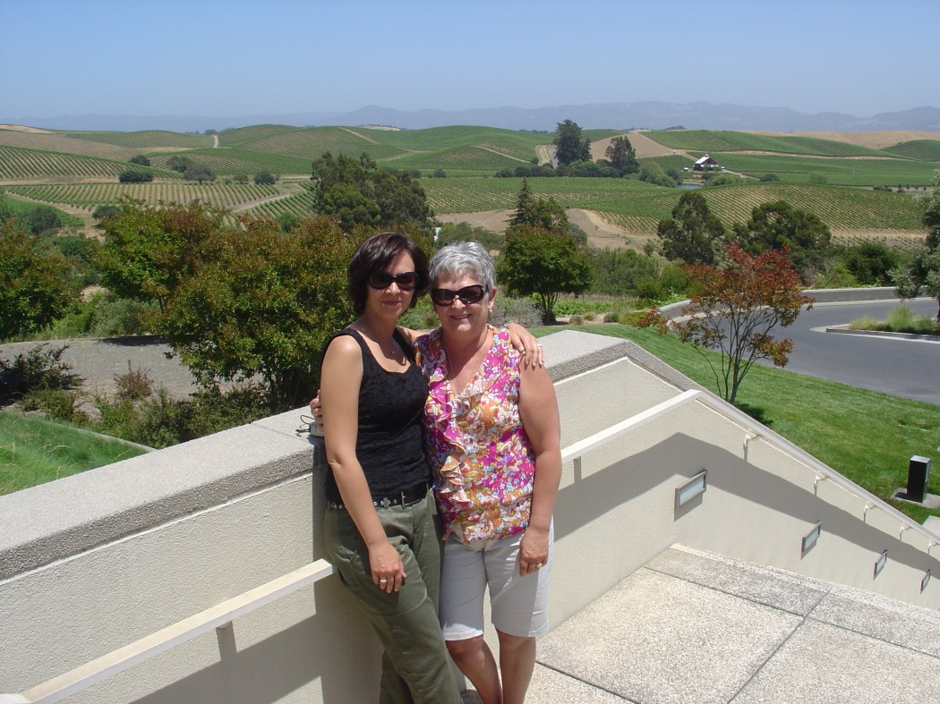 Mom and me in wine country, San Francisco, celebrating my 40th birthday