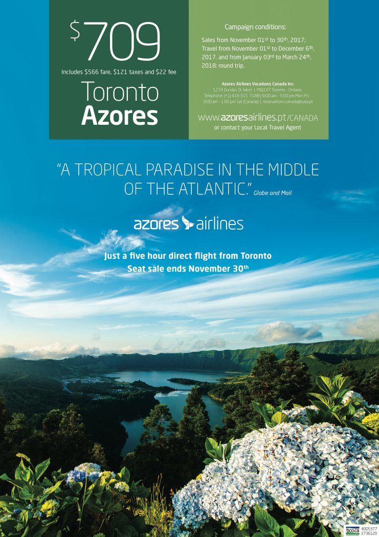 Azores airlines travel deal
