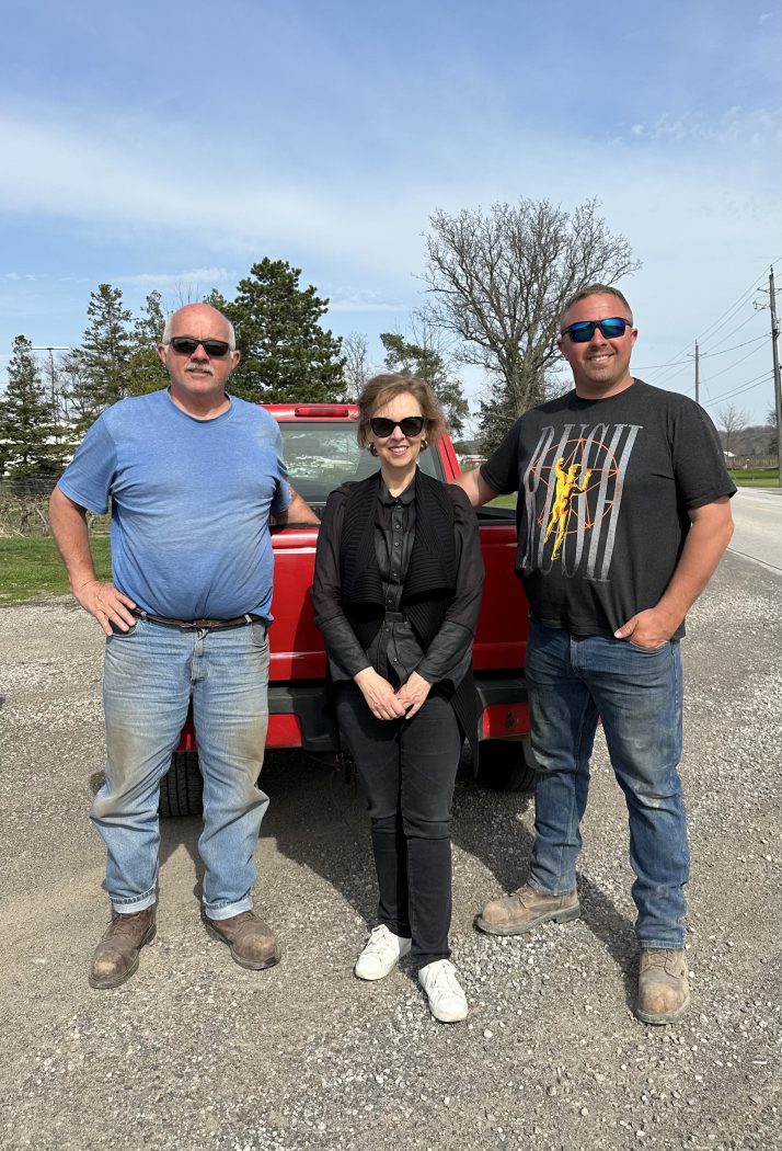Shannon Skinner meets Dave and Phil Wiley farmers and grape growers in Niagara, Ontario