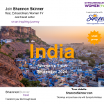 India, travel, shannon skinner, extraordinarywomentv, women, tour